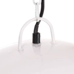 Berkfield Home Industrial Vintage Hanging Lamp 25 W White Round 41 cm E27 - thumbnail 6