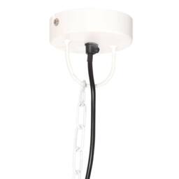Berkfield Home Industrial Vintage Hanging Lamp 25 W White Round 41 cm E27 - thumbnail 5