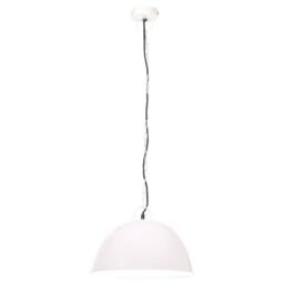 Berkfield Home Industrial Vintage Hanging Lamp 25 W White Round 41 cm E27 - thumbnail 4