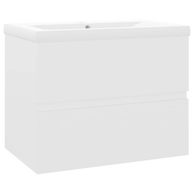 Berkfield Home Sink Cabinet with Built-in Basin White Engineered Wood - image 1