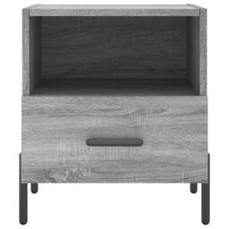 Berkfield Home Modern Bedside Cabinets 2 pcs Grey Sonoma 40x35x47.5 cm Engineere - thumbnail 7