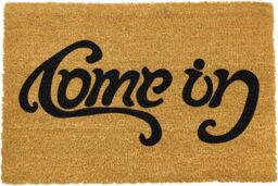 Artsy Mats Come in, Go Away Mirrored Doormat in Black - Size: 40 cm x 60 cm - thumbnail 2