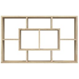 Berkfield Home Wall Shelf Sonoma Oak 85x16x52.5 cm Engineered Wood in Brown - thumbnail 5