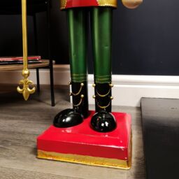 Samuel Alexander 80cm Light up Christmas Nutcracker Soldier Decoration with LEDs in Green - thumbnail 6