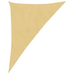 Berkfield Home Sun Shade Sail Sand 4x5x6.4 m 100% Polyester Oxford in Light Sand - thumbnail 3