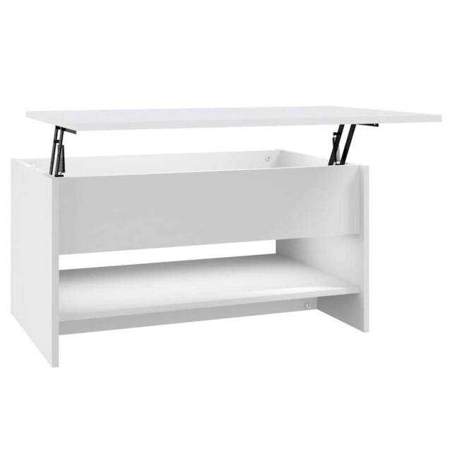 Berkfield Home Coffee Table White 80x50x40 cm Engineered Wood - Size: 80 x 50 x 40 cm - image 1
