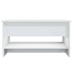 Berkfield Home Coffee Table White 80x50x40 cm Engineered Wood - Size: 80 x 50 x 40 cm - thumbnail 6