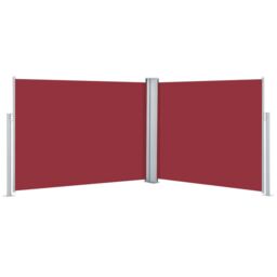 Berkfield Home Retractable Side Awning Red 140x1000 cm - thumbnail 2