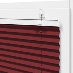 Berkfield Home Pleated Blind Bordeaux Red 100x150 cm Fabric Width 99.4 cm Polyester - thumbnail 9