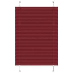 Berkfield Home Pleated Blind Bordeaux Red 100x150 cm Fabric Width 99.4 cm Polyester - thumbnail 2