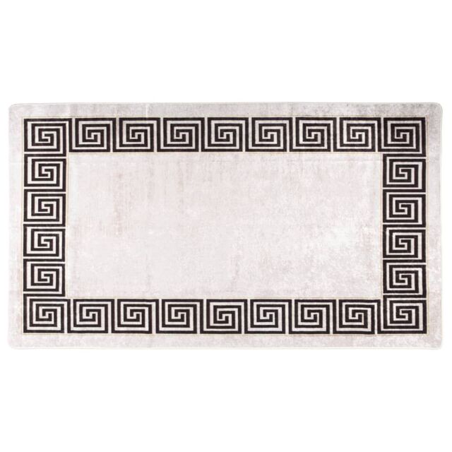 Berkfield Home Rug Washable 190x300 cm Light Beige Anti Slip - Size: 100 cm diameter - image 1