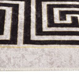 Berkfield Home Rug Washable 190x300 cm Light Beige Anti Slip - Size: 100 cm diameter - thumbnail 2