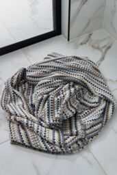 CHRISTY 'Carnaby Stripe' 100% Cotton Yarn Jacquard Towels in Brown - Size: Bath Sheet - thumbnail 2