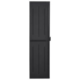 Berkfield Home Garden Storage Cabinet Black 65x45x172 cm PP Rattan - Size: 65 x 45 x 172 cm - thumbnail 3