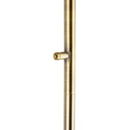 Happy Homewares Modern LED Halo Ring Floor Lamp with CCT Dimmer Button in Metallic Gold - thumbnail 8