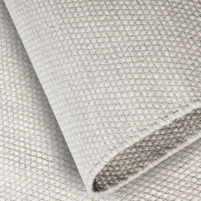 THE RUGS Delhi Wool Rug Pradesh Handwoven Reversible Wool Cotton Rug Runner in White - Size: 80 cm x 150 cm - image 1