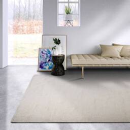 THE RUGS Delhi Wool Rug Pradesh Handwoven Reversible Wool Cotton Rug Runner in White - Size: 80 cm x 150 cm - thumbnail 5