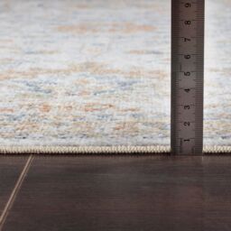 Livabliss Lilian-Washable Yellow Grey Vintage Traditional Boho Living Dining Rug - Size: 120 cm x 170 cm - thumbnail 9