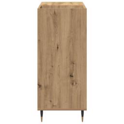 Berkfield Home Record Cabinet Artisan Oak 84, 5x38x89 cm Engineered Wood in Brown - Size: 5 x 38 x 89 cm - thumbnail 6