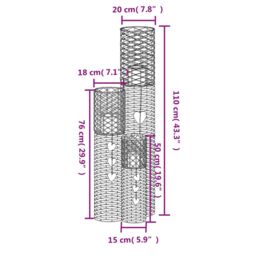 Berkfield Home Candle Holders 3 pcs Grey Wicker - thumbnail 6