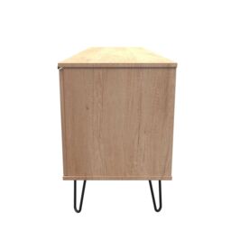 Ready Assembled 2 U Fuji 2 Door 1 Drawer Wide TV Unit (Ready Assembled) in Natural - Size: Large - thumbnail 2