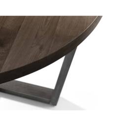 Cheshire Premium Huxford 120cm Dark Oak Round Dining Table - thumbnail 3
