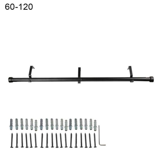 Kelvenix 60-120 inch inch Extendable Curtain Poles in Black - Size: 100 cm - 150 cm - image 1