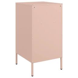 Berkfield Home Sturdy Bedside Cabinets 2 pcs Pink 36x39x68 cm Steel - Size: 36 x 39 x 68 cm - thumbnail 8