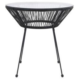 Berkfield Home Timeless 3 Piece Garden Dining Set Black - thumbnail 5
