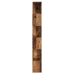 Berkfield Home Classic Book Cabinet/Room Divider Old Wood 60x24x186 cm in Brown - Size: 60 x 24 x 186 cm - thumbnail 5