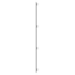 Berkfield Home Wall Mirror with LED Lights 50x100 cm Glass Rectangle in Silver - thumbnail 6