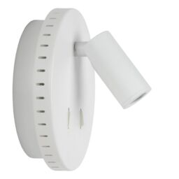 Lucide 'BENTJER' Modern Non Dimmable Tiltable Stylish Reading Wall Light in White - thumbnail 3