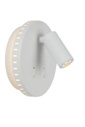 Lucide 'BENTJER' Modern Non Dimmable Tiltable Stylish Reading Wall Light in White