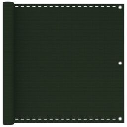 Berkfield Home Balcony Screen Dark Green 90x300 cm HDPE - thumbnail 1