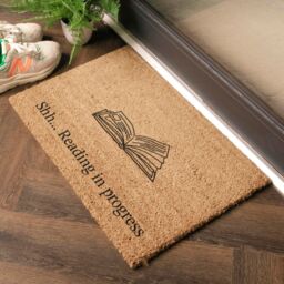 Artsy Mats Reading In Progress Doormat (60 x 40cm) in Brown - Size: 40 cm x 60 cm - thumbnail 2