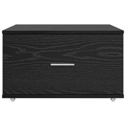 Berkfield Home Drawer Cabinet Black oak Engineered wood Compact Drawer Cabinet - thumbnail 5
