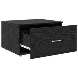 Berkfield Home Drawer Cabinet Black oak Engineered wood Compact Drawer Cabinet - thumbnail 4