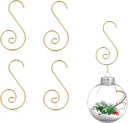 Shatchi 40Pcs Swirl Tree Decoration Hooks - Decorative & Durable in Gold - Size: 1 Pack - thumbnail 5