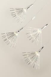 ValueLights Indoor/Outdoor 4 Pack Exploding Christmas Star Lights 20 Warm White Bulbs in Silver - thumbnail 6