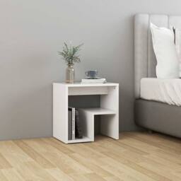 Berkfield Home Durable Bed Cabinets 2 pcs White 40x30x40 cm Engineered Wood - Size: 40 x 30 x 40 cm - thumbnail 6