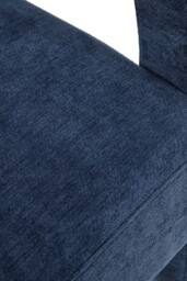Living and Home Chenille Upholstered Accent Chair with Lumbar Pillow in Blue - thumbnail 5