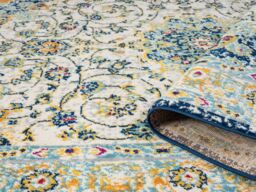 Desire Rugs San Marino Living Room Area Rug - Low Pile Medallion Floral Design - Size: 60 cm x 220 cm - thumbnail 4