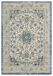 Desire Rugs San Marino Living Room Area Rug - Low Pile Medallion Floral Design - Size: 60 cm x 220 cm - thumbnail 2