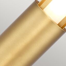 Netlighting Paignton Outdoor Bollard Antique brass IP55 in Yellow - thumbnail 3