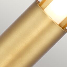Netlighting Paignton Outdoor Bollard Antique brass IP55 in Yellow - thumbnail 4