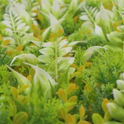 Hygrad Built to Survive Pack of 12 x Artificial Boxwood Topiary Screen Wall Hedge Grass 50 x 50cm For Indoor/Outdoor - Lime Green - Size: 50 x 50 cm - thumbnail 3