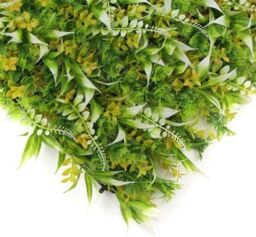 Hygrad Built to Survive Pack of 12 x Artificial Boxwood Topiary Screen Wall Hedge Grass 50 x 50cm For Indoor/Outdoor - Lime Green - Size: 50 x 50 cm - thumbnail 2