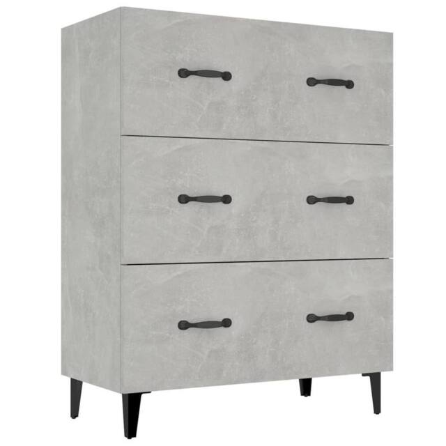 Berkfield Home Sideboard Concrete Grey 69.5x34x90 cm Engineered Wood - image 1