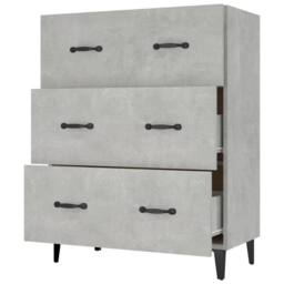 Berkfield Home Sideboard Concrete Grey 69.5x34x90 cm Engineered Wood - thumbnail 5