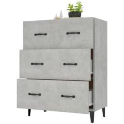 Berkfield Home Sideboard Concrete Grey 69.5x34x90 cm Engineered Wood - thumbnail 4